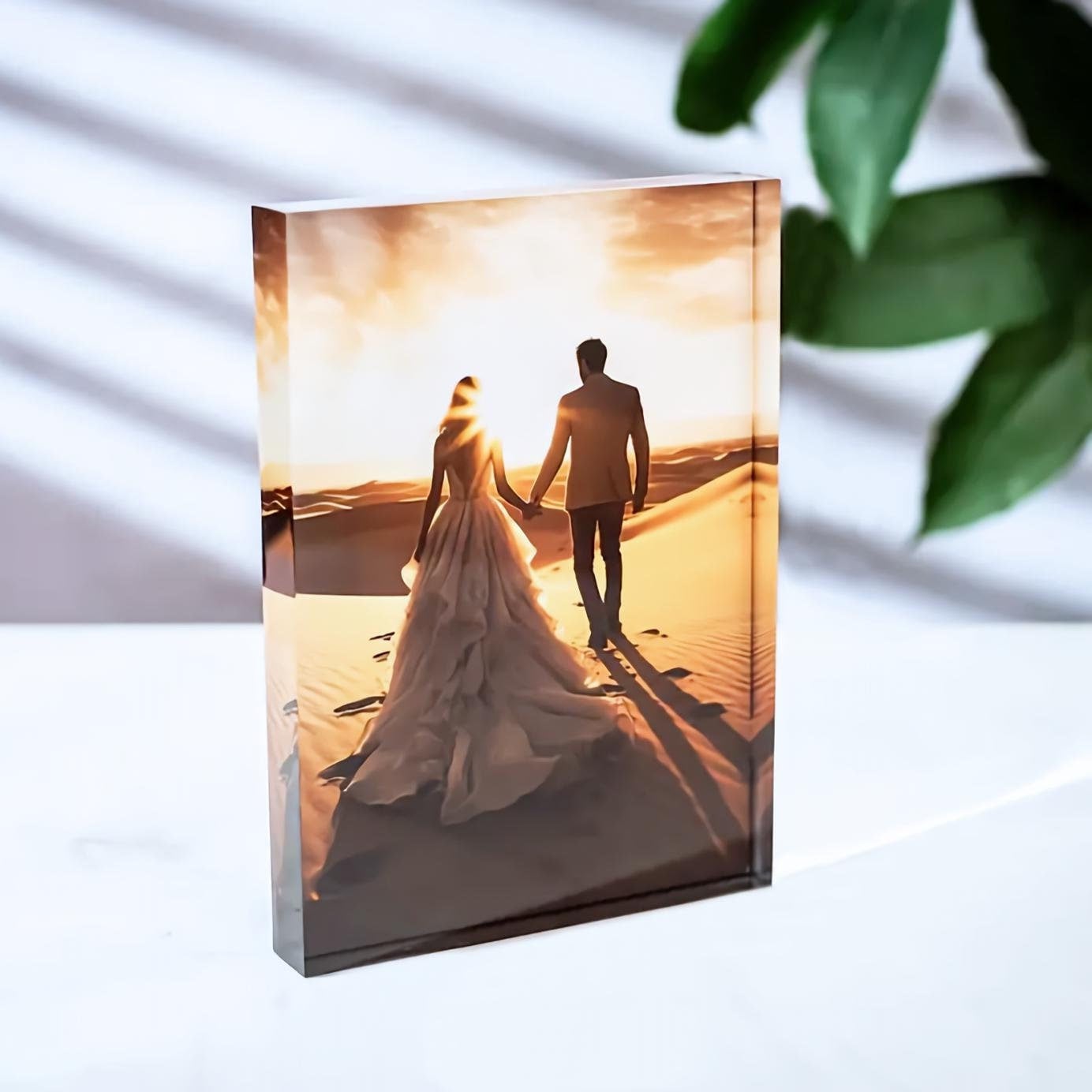 Photo Acrylic Block - 1개 맞춤형 아크릴 사진 블록, 가족,