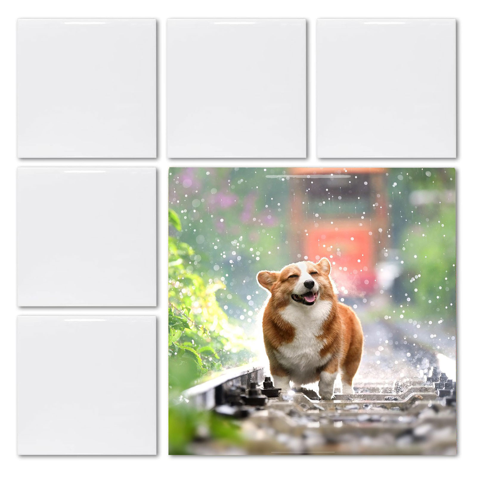 Ceramic Tile Blank - 20개 4.25' X 4.25' 승화 전사용