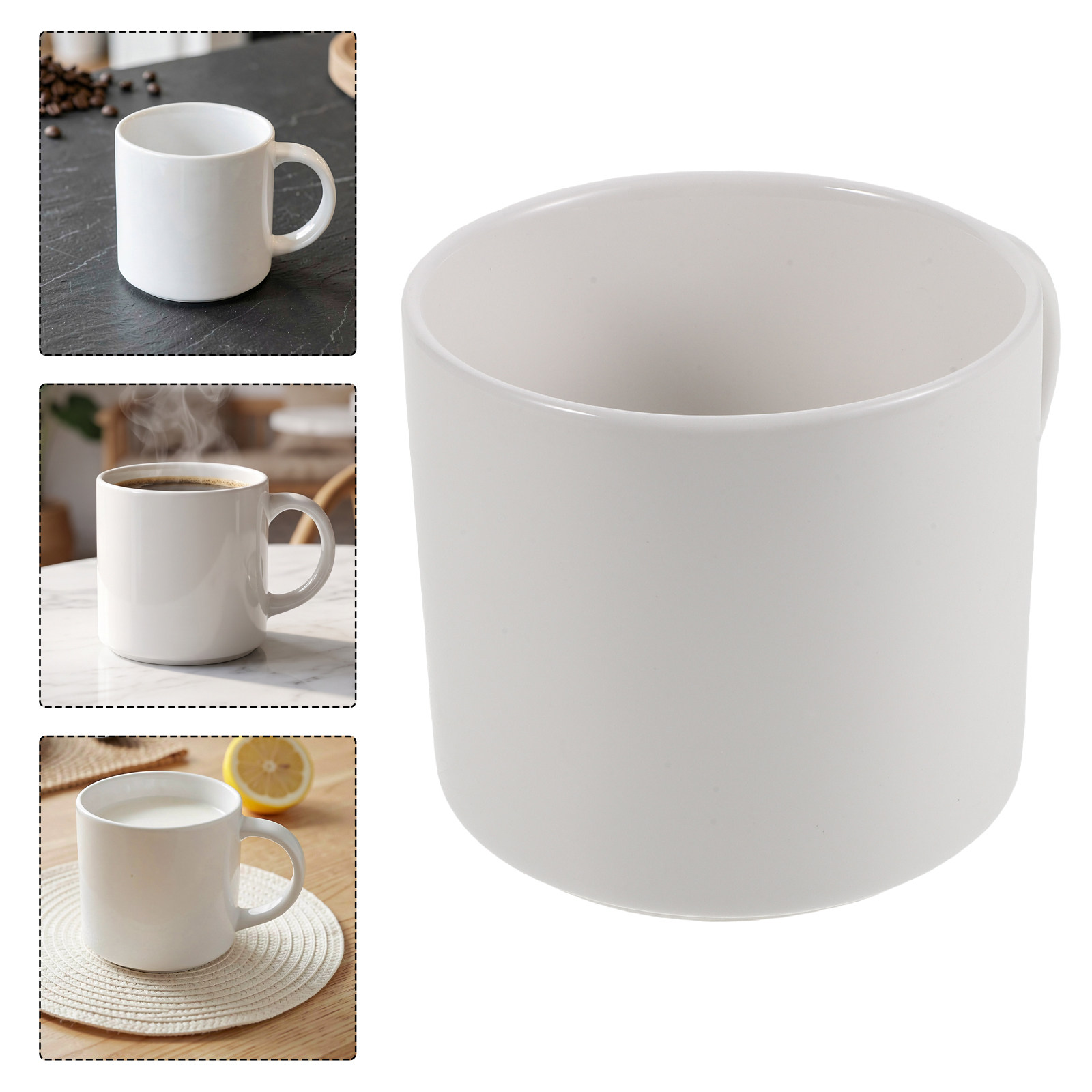 화이트 세라믹 커피 머그 15온스 손잡이가 있는 심플하 - Sublimation Mug White 리뷰 및 가격