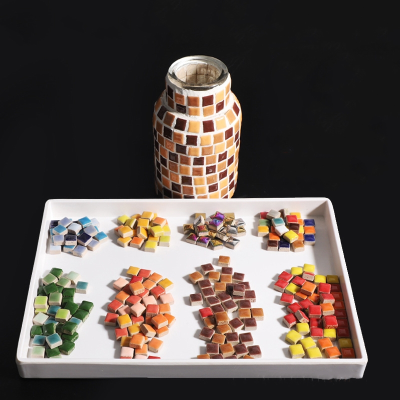 200g 1CM 미니 모자이크 타일 소재 DIY 세라믹 - Ceramic Tile Blank 리뷰 및 가격