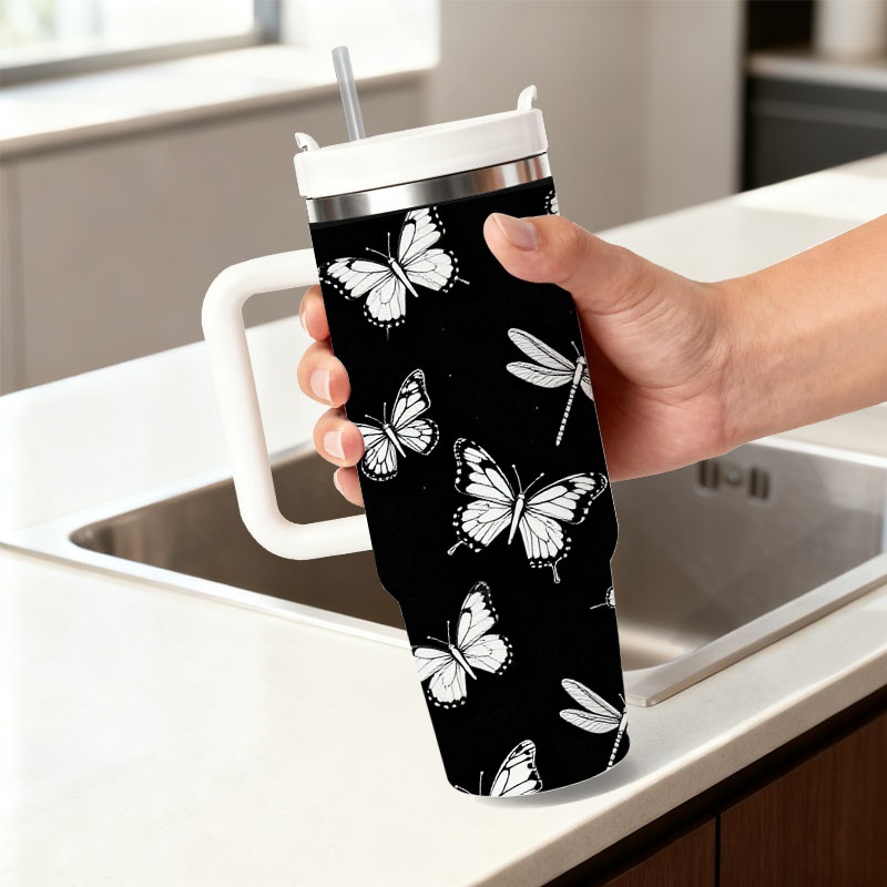 40온스 스테인리스 스틸 이중벽 보온 텀블러(손잡이와  - Sublimation Mug White 리뷰 및 가격